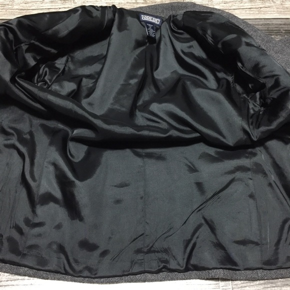 Vtg Lands End Wool Blazer Women’s 12P Gray Single Button - Picture 9 of 9